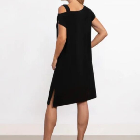 SYMPLI -  One Shoulder Boxy Dress, Black, Size 14, NWT - Picture 3 of 3
